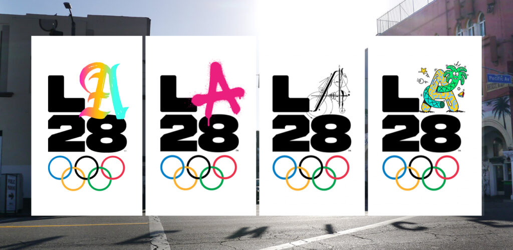 Le logo des JO de Los Angeles