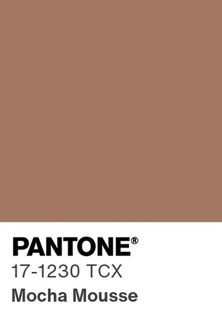 PANTONE 17-1230 Mocha Mousse